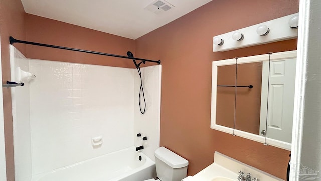 2708 Willow Grove Ln, Ft Walton Beach, FL 32547 - bathroom with toilet, shower / tub combination, and vanity
