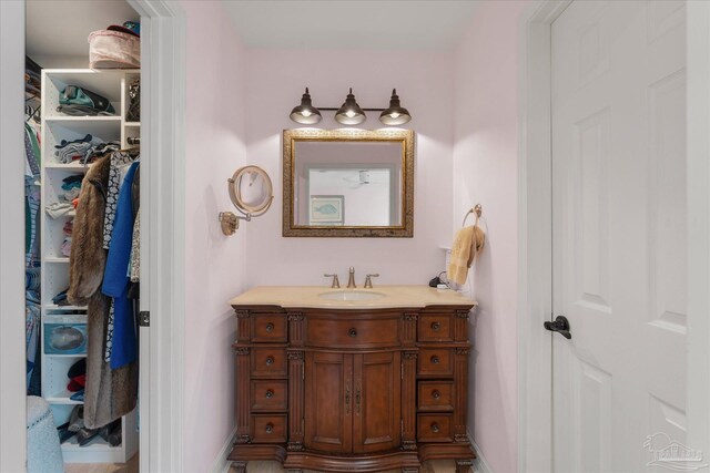 bathroom featuring vanity