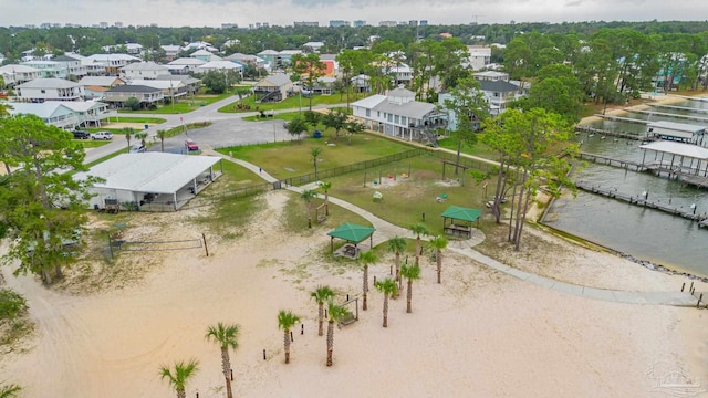 5473 Pensacola Ave, Orange Beach, AL 36561 - aerial perspective of suburban area featuring a large body of water