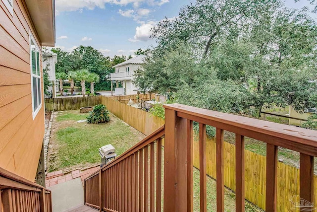 5473 Pensacola Ave, Orange Beach, AL 36561 - fenced backyard with a balcony