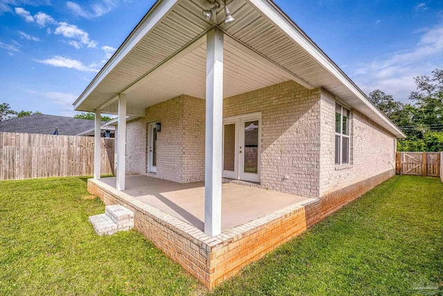 exterior space with fence