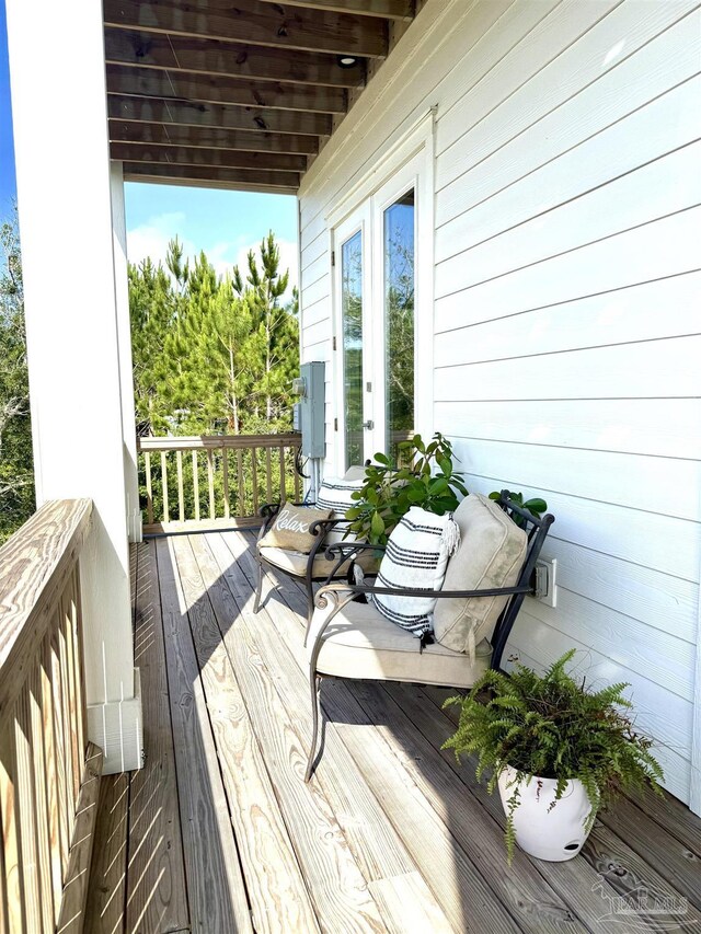1557 Winding Shore Dr, Gulf Breeze, FL 32563 - view of wooden terrace