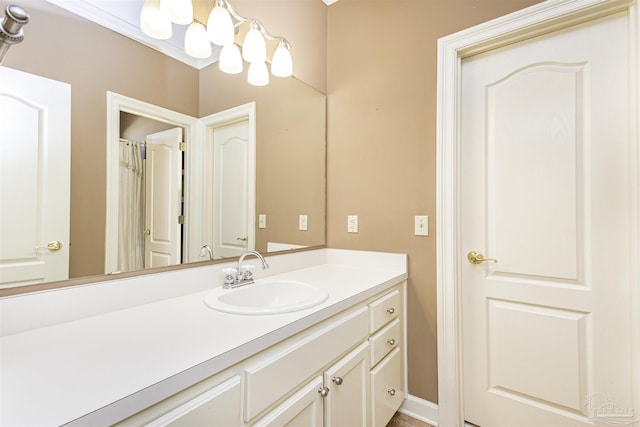 bathroom with vanity