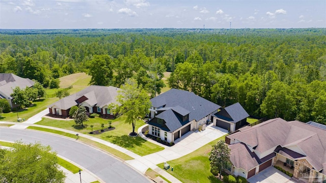 8780 Spider Lily Way, Pensacola, FL 32526 - bird's eye view with a residential view and a wooded view