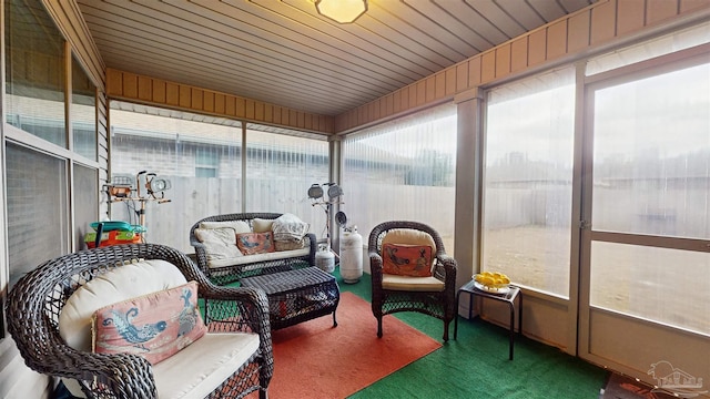 sunroom / solarium featuring a wealth of natural light