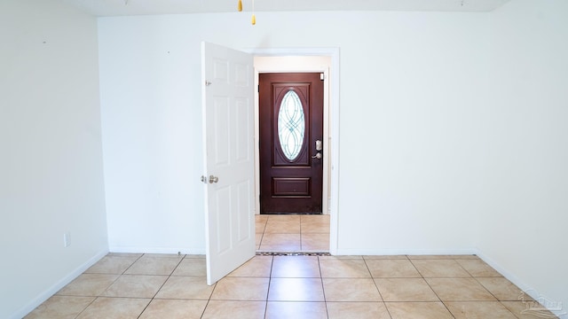 view of tiled entryway