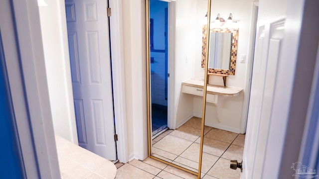 bathroom featuring tile patterned floors