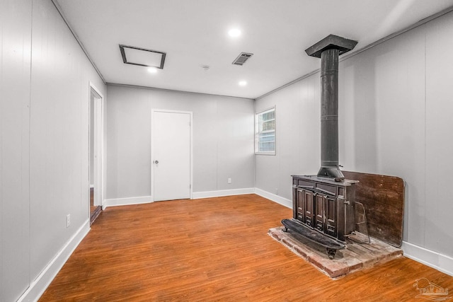 living room with wood-type flooring