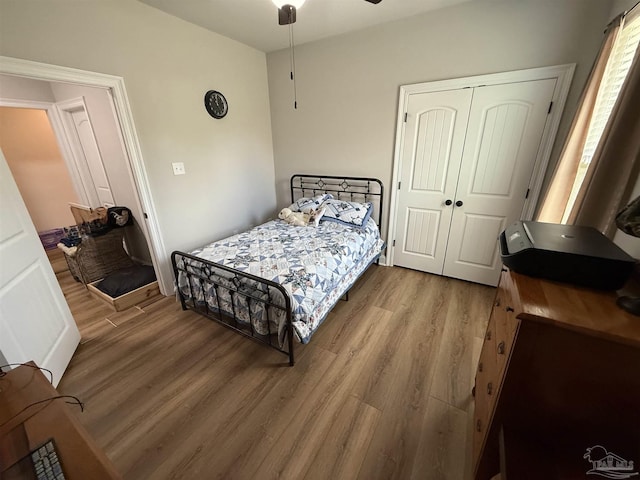 405 Waterbury Ct, Cantonment, FL 32533 - bedroom with wood finished floors and a closet