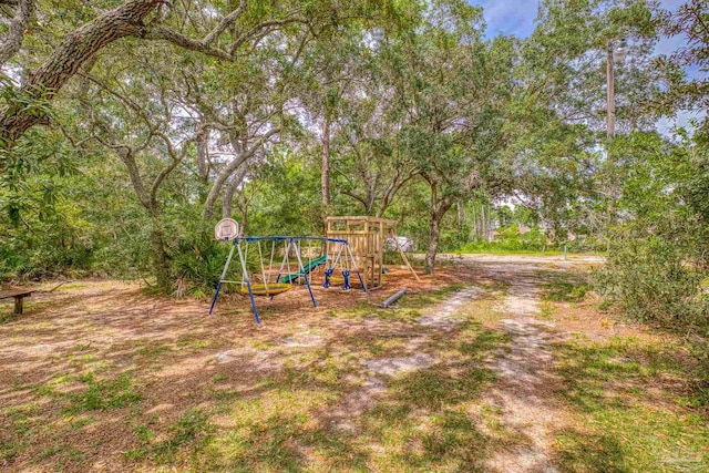 view of yard with playground community