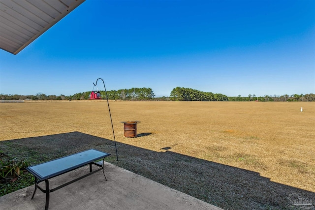 view of home's community featuring a rural view