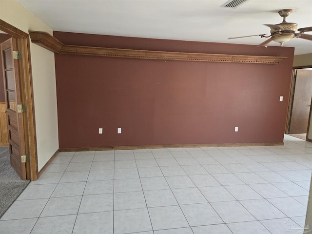3285 Fairview Dr, Crestview, FL 32539 - unfurnished room with light tile patterned flooring and a ceiling fan