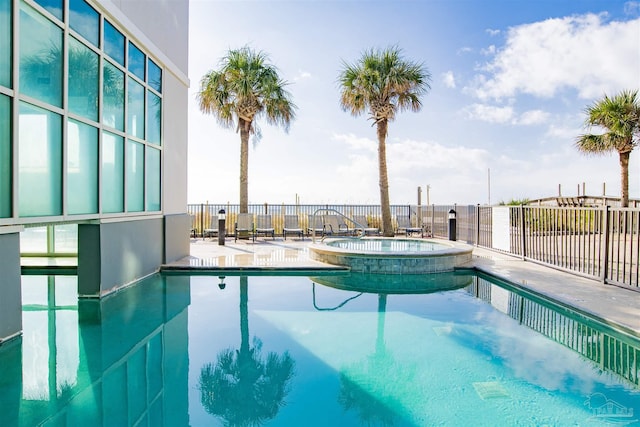 401 E Beach Blvd Unit 1207, Gulf Shores, AL 36542 - view of pool with a patio and a pool with connected hot tub