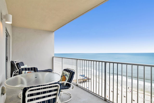 401 E Beach Blvd Unit 1207, Gulf Shores, AL 36542 - balcony with view of water and beach