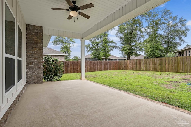 415 Broadleaf Cir, Cantonment, FL 32533 - view of patio with ceiling fan