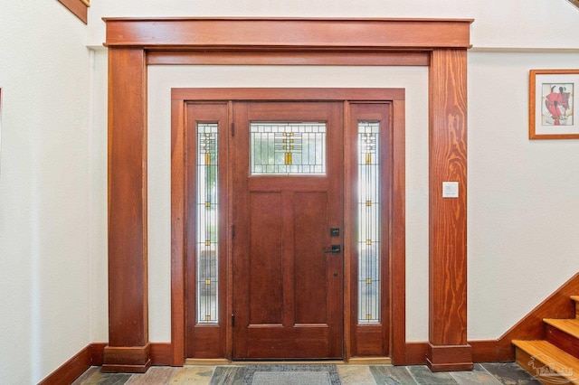 view of entrance foyer