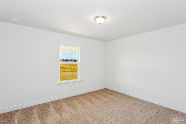 view of carpeted empty room