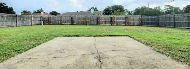 view of yard featuring a patio