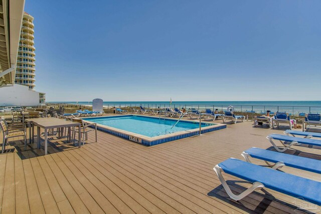 14273 Beach Heather Ct, Pensacola, FL 32507 - pool featuring a water view