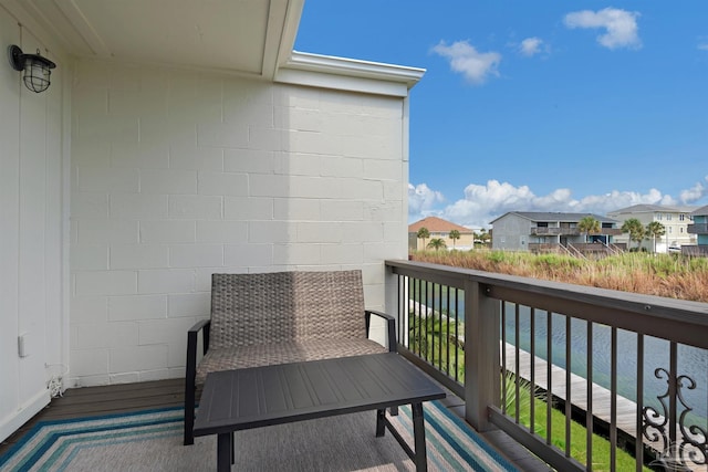 view of balcony