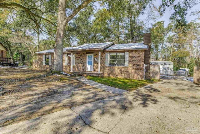 view of ranch-style home