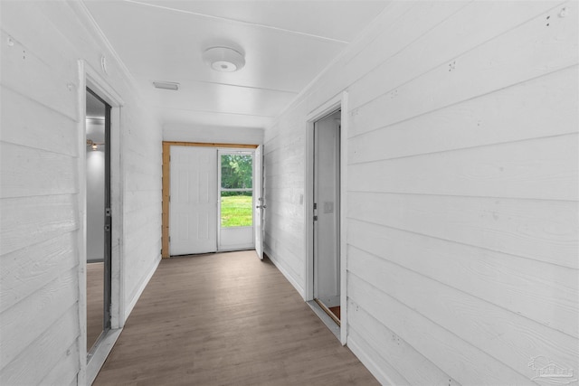 4881 Calvin Dr, Milton, FL 32583 - corridor with wood finished floors