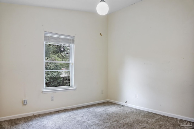 empty room with carpet floors