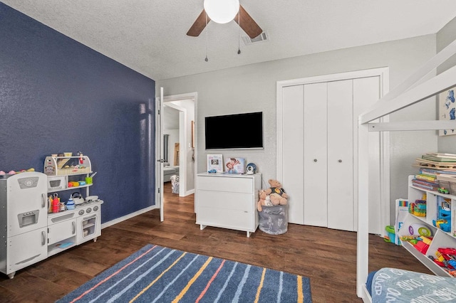 4684 Evelyn St, Pace, FL 32571 - game room with ceiling fan and wood finished floors