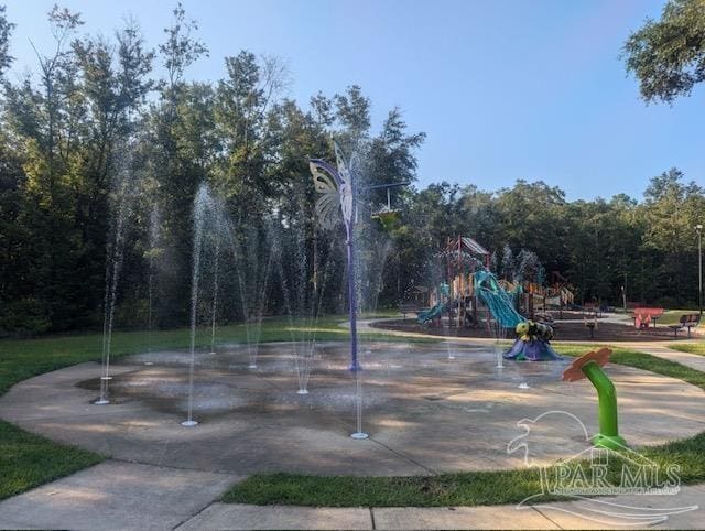 view of community with a playground