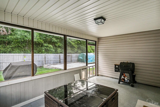 view of sunroom / solarium