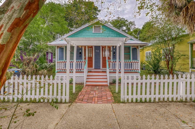 bungalow-style home featuring a porch