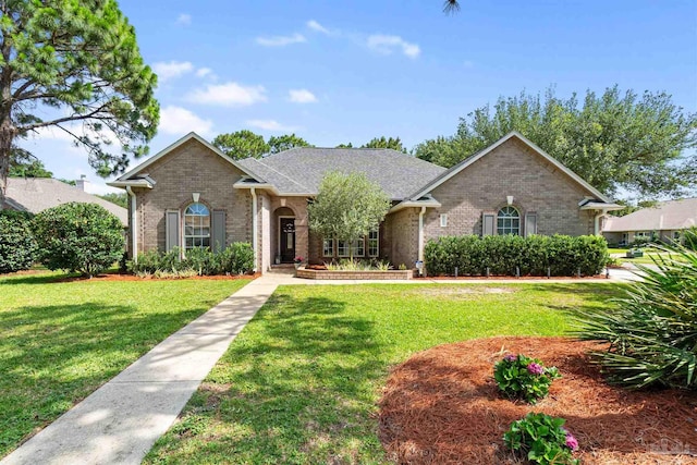 4282 Walden Way, Gulf Breeze, FL 32563 - view of front of property with brick siding and a front yard