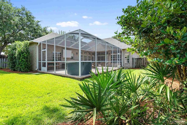 4282 Walden Way, Gulf Breeze, FL 32563 - back of property with a lanai and a shingled roof