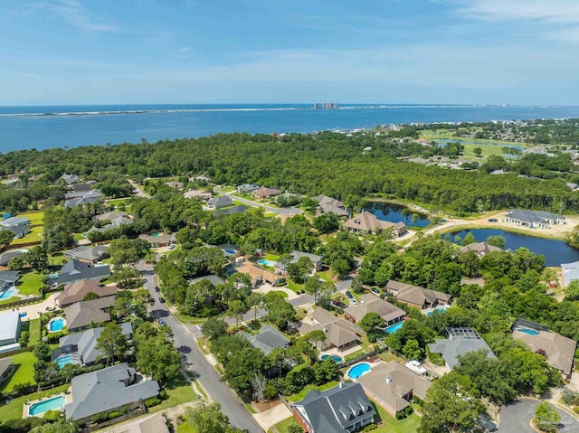 4282 Walden Way, Gulf Breeze, FL 32563 - aerial view of property and surrounding area with a nearby body of water and nearby suburban area