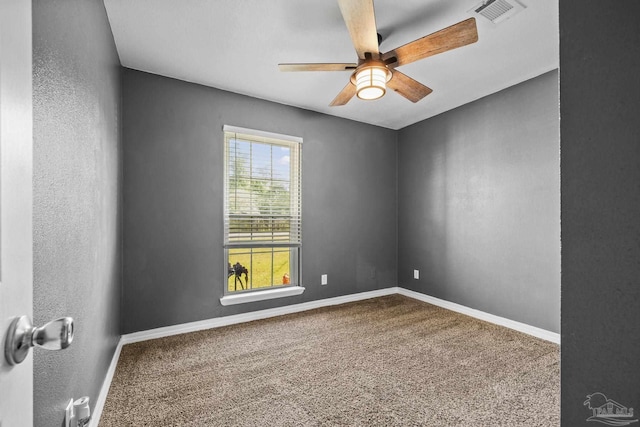 333 Western Pine Rd, Cantonment, FL 32533 - carpeted spare room featuring baseboards, a ceiling fan, and visible vents