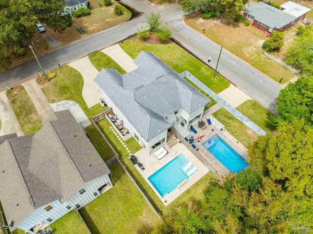 2550 N 11th Ave, Pensacola, FL 32503 - view from above of property featuring a pool