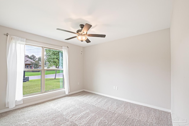 7929 Huntington Creek Ln, Pensacola, FL 32526 - carpeted spare room with baseboards and ceiling fan