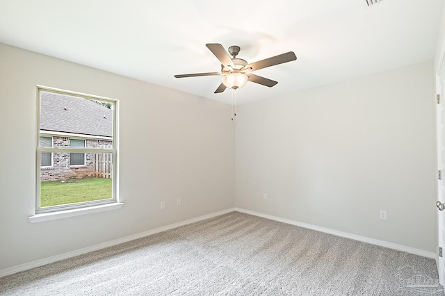 7929 Huntington Creek Ln, Pensacola, FL 32526 - carpeted empty room featuring ceiling fan and baseboards