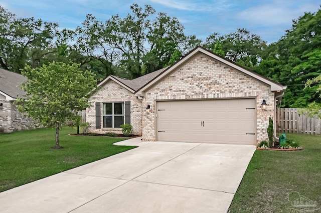 7929 Huntington Creek Ln, Pensacola, FL 32526 - ranch-style house featuring a garage, driveway, and brick siding