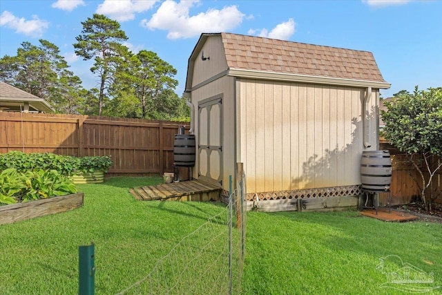 5379 Longhorn Trl, Gulf Breeze, FL 32563 - view of shed with a fenced backyard