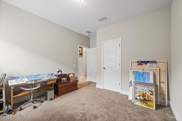 5798 Vendome Ct, Milton, FL 32583 - carpeted office space with baseboards and visible vents