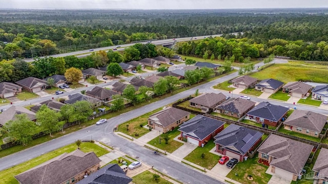 5798 Vendome Ct, Milton, FL 32583 - birds eye view of property with a residential view and a forest view