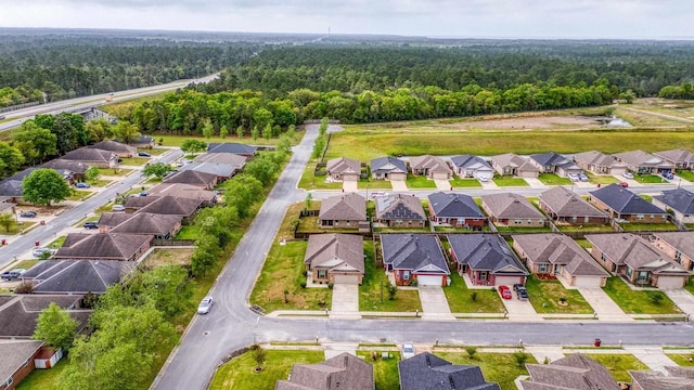 5798 Vendome Ct, Milton, FL 32583 - aerial view featuring a residential view and a forest view