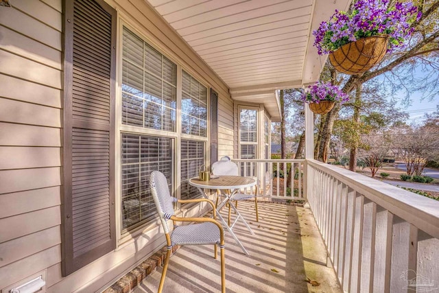 view of balcony