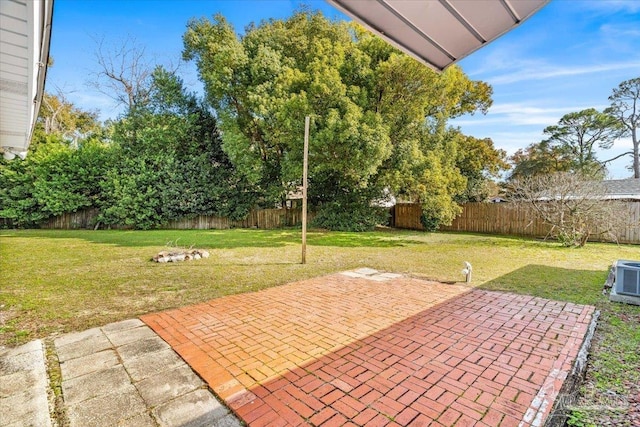 view of patio / terrace with central AC