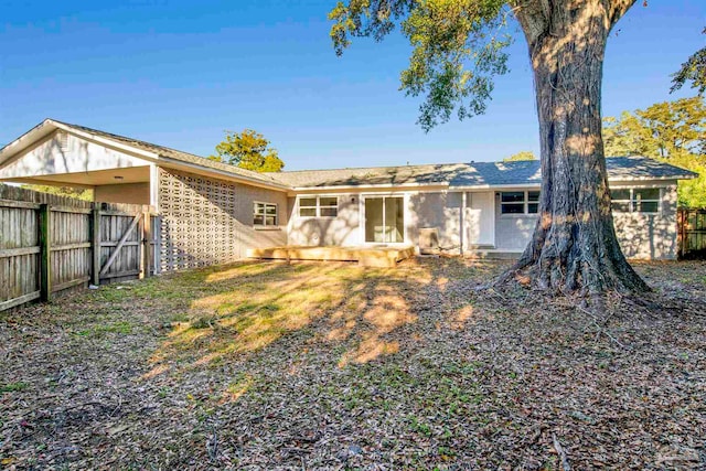 view of rear view of house