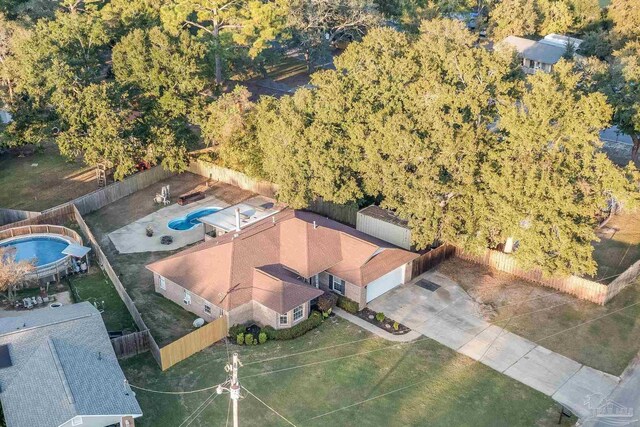 2000 Silverado Rd, Pensacola, FL 32506 - aerial view of a pool area