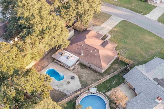 2000 Silverado Rd, Pensacola, FL 32506 - view from above of property featuring a pool