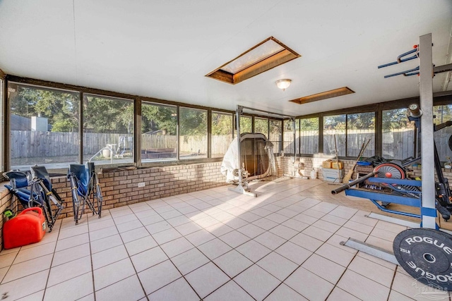 2000 Silverado Rd, Pensacola, FL 32506 - unfurnished sunroom with a skylight