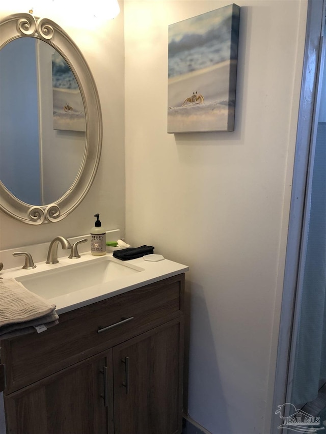 bathroom with vanity